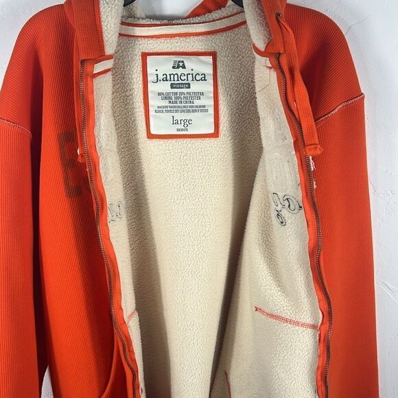 🏈🏀 Vintage OKLAHOMA STATE COWBOYS Zip Up Sherpa Lined Hoodie Jacket - L - EUC - Picture 11 of 12